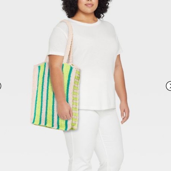 NWOT Crochet Tote Handbag TARGET - Picture 2 of 7